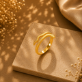 Slange Ring i Guld