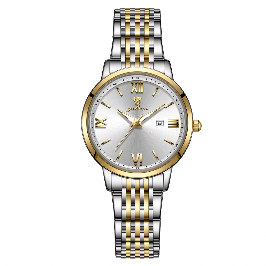 Gohuos Dame Ur – Hvid & Guld