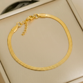 Slange Armbånd i 18K Guldbelagt Rustfrit Stål