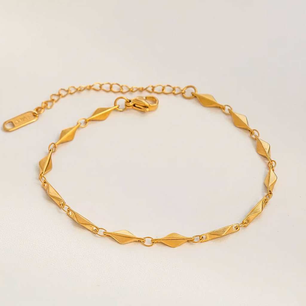 Diamant-led Armbånd i 18K Guld