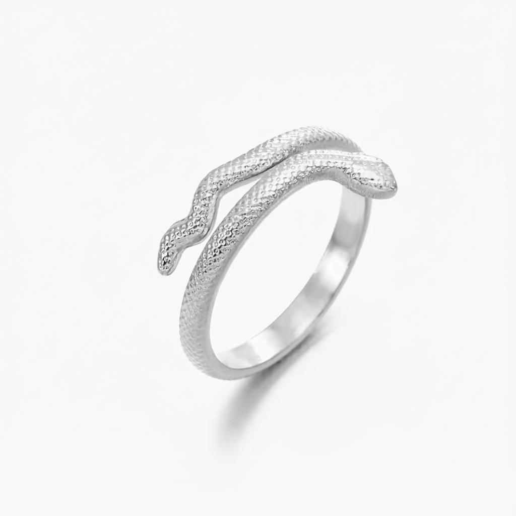 Slange Ring i Sølv